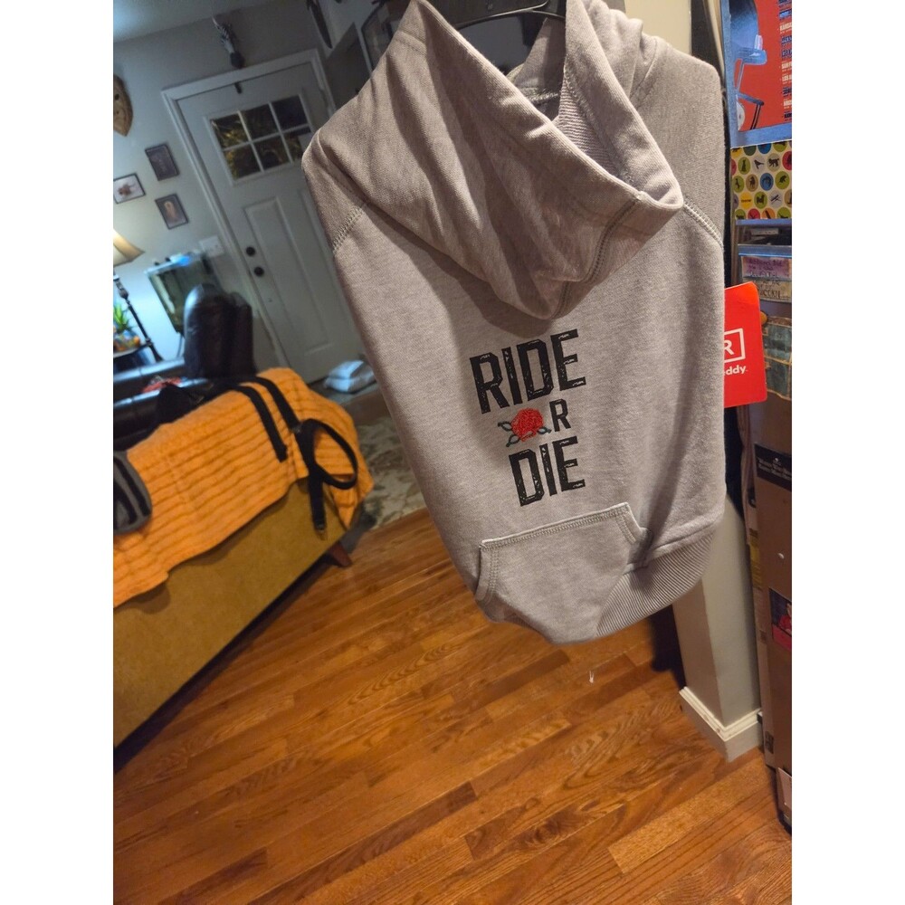 Reddy Ride or Die Dog Hoodie - Large